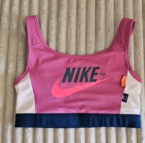 Nike Pink and Navy Sports Bra